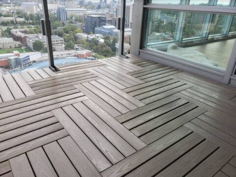 Quality flooring is one of the most important condo and apartment balcony ideas on a budget.